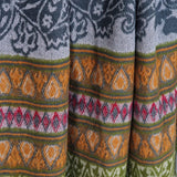 Himalayan Wool Blanket Shawl – Multicoloured Tibetan Artisan Wrap