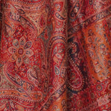 Bloom Jaal Paisley Pashmina Kani-Style Weaved Shawl – Scarlet Red