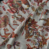 Pashmina Kani Dholi Theme Design Shawl – White