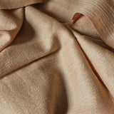 Gaia Beige Tibetan Angora Stole – Kullu Border Tassel Wrap