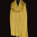 Soft Yellow Diamond Weave Kashmiri Pashmina Scarf - KeyLime - Baga Ethnik Living Default Title Shawl