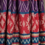 Colourful Himalayan Wool Wrap – Tibetan Handwoven Shawl with Tassels