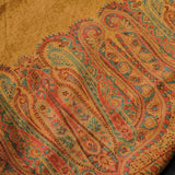 Vintage Paisley Palla Kani Women's Stole – Mustard Yellow