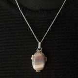 One-Of-A-Kind Striped Jasper 925 Sterling Silver Pendant
