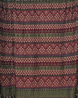 Traditional Tibetan Wool Shawl – Multicoloured Himalayan Travel Wrap