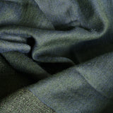 Deep Olive Green Yak Wool Stole – Handwoven Himalayan Tassel Wrap