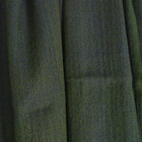 Deep Olive Green Yak Wool Stole – Handwoven Himalayan Tassel Wrap