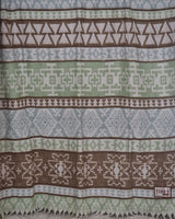 Tibetan Wool Shawl – Colourful Himalayan Geometric Wrap