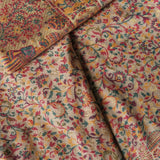 Women's Wool Kani Ethnic Weave Shawl – Sandy Beige