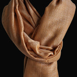 Soft Fine Wool Kashmir Pashmina Orange Stoles- Holland Tulip - Baga Ethnik Living Default Title Accessories:Scarves & Wraps