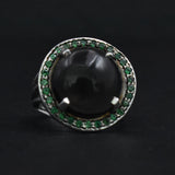 Solitude Grand Smoky Quartz Emerald Ring - Baga Ethnik Living Default Title Rings