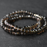 Himalayan Natural Faceted Smoky Quartz Beaded Necklace - Baga Ethnik Living Default Title Necklaces