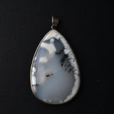 Himalayan Tear Drop Sterling Silver 925 Agate Necklace - Baga Ethnik Living Default Title Pendants