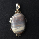 One-Of-A-Kind Striped Jasper 925 Sterling Silver Pendant - Baga Ethnik Living Default Title Pendants