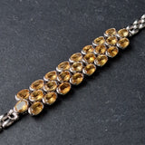 Vintage Citrine Silver Sterling 925 Bracelet - A Stunning Vintage Piece - Baga Ethnik Living Default Title Bracelets