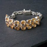 Vintage Citrine Silver Sterling 925 Bracelet - A Stunning Vintage Piece - Baga Ethnik Living Default Title Bracelets