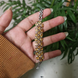 Vintage Citrine Silver Sterling 925 Bracelet - A Stunning Vintage Piece - Baga Ethnik Living Default Title Bracelets
