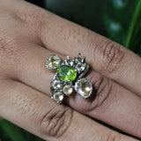 Peridot Sterling Silver Ring - Baga Ethnik Living Default Title Rings