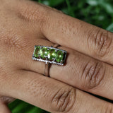 Peridot Semi Silver Ring - Baga Ethnik Living Default Title Rings
