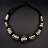 Silver Oxidised Charms Tribal Statement Necklace - Baga Ethnik Living Default Title Necklaces