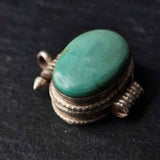 Handcrafted Ghau Tibetan Turquoise Silver Sterling Pendant - Baga Ethnik Living Default Title Pendants