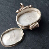 Handcrafted Ghau Tibetan Turquoise Silver Sterling Pendant - Baga Ethnik Living Default Title Pendants