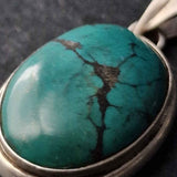 Handcrafted Turquoise Silver Sterling 925 Pendant - Baga Ethnik Living Default Title Pendants