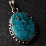 Stunning Handmade Himalayan Turquoise Silver Pendant Jewellery - Baga Ethnik Living Default Title Pendants