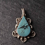 Unique Turquoise Silver Sterling Handmade Jewelry Pendant - Baga Ethnik Living Default Title Pendants
