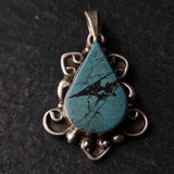 Unique Turquoise Silver Sterling Handmade Jewelry Pendant - Baga Ethnik Living Default Title Pendants