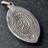 Striking Turquoise and Coral Combo Silver Sterling 925 Pendant - Baga Ethnik Living Default Title Pendants