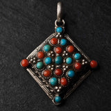 Unique Designs Coral and Turquoise Pendant - Baga Ethnik Living Default Title Pendants