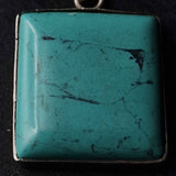 Handmade 925 Silver Turquoise Pendant – Artisan Crafted Jewelry - Baga Ethnik Living Default Title Pendants