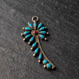 Turquoise Silver Sterling Pendant - Exquisite Craftmanship - Baga Ethnik Living Default Title Pendants