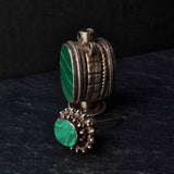 Vintage Malachite Snuff Bottle Pendant - Baga Ethnik Living Default Title Pendants
