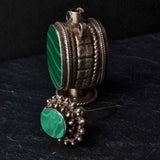 Vintage Malachite Snuff Bottle Pendant - Baga Ethnik Living Default Title Pendants