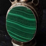 Vintage Malachite Snuff Bottle Pendant - Baga Ethnik Living Default Title Pendants