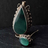 Mid century Snuff Bottle Silver Sterling - Rare piece! - Baga Ethnik Living Default Title Pendants