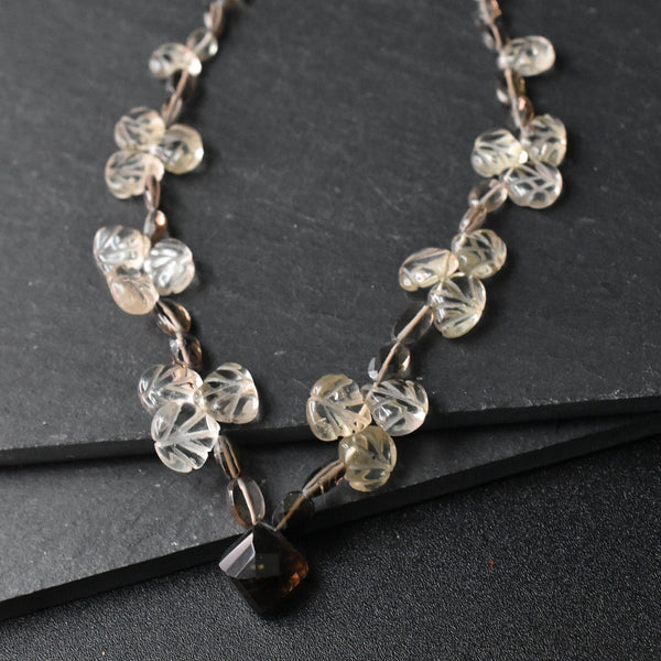 Crystal Bloom Quartz Necklace - Tibetan Necklaces | Baga Ethnik Living