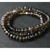 Himalayan Natural Faceted Smoky Quartz Beaded Necklace - Baga Ethnik Living Default Title Necklaces