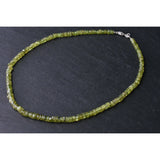 Tumbled Peridot Gemstone Disc Beaded Dainty Necklace Jewellery - Baga Ethnik Living Default Title Necklaces