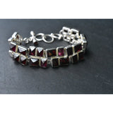 Handmade Unique Garnet Gemstone Silver Sterling 925 Bracelet - Baga Ethnik Living Default Title Bracelets
