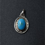 Turquoise Silver Sterling Pendant - Baga Ethnik Living Default Title Pendants