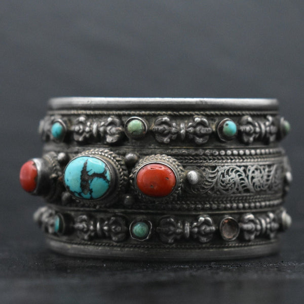 Gentle Spirit Antique Tibetan Bracelet - Handmade Tibetan Jewelry | Baga Ethnik Living
