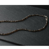 Himalayan Natural Faceted Smoky Quartz Beaded Necklace - Baga Ethnik Living Default Title Necklaces