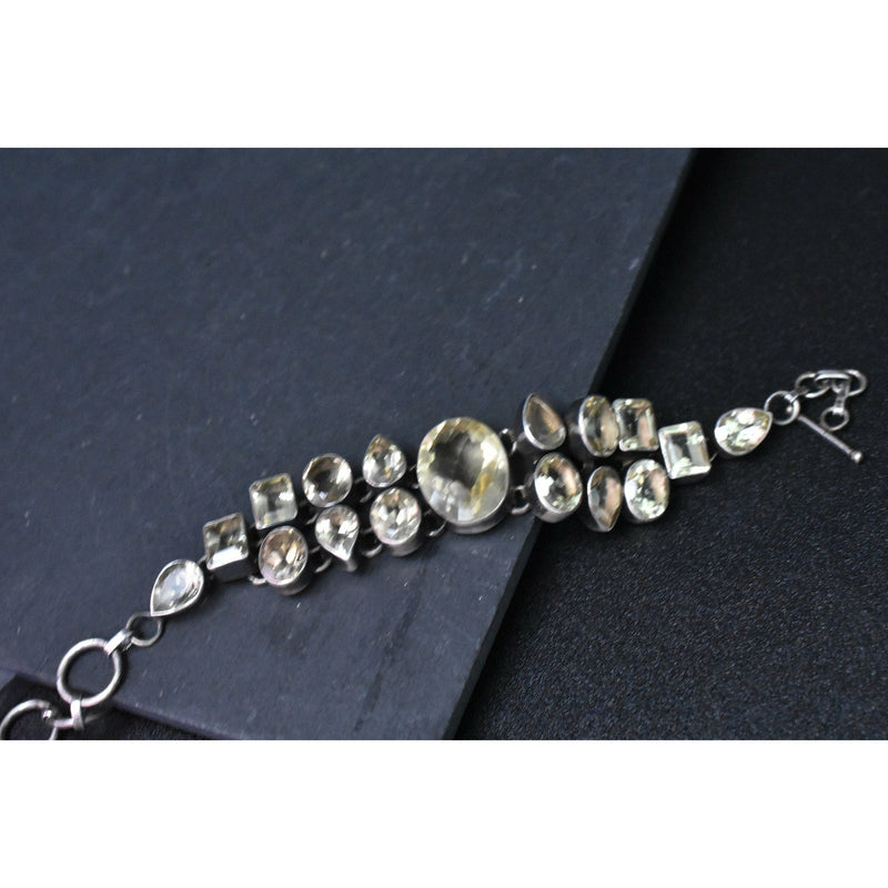 Citrine Silver Bracelet 