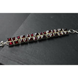 Handmade Unique Garnet Gemstone Silver Sterling 925 Bracelet - Baga Ethnik Living Default Title Bracelets