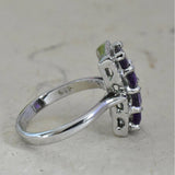 Handmade 925 Silver Sterling Amethyst Ring Gift Idea - Baga Ethnik Living Default Title Rings