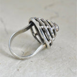 Handmade Amethyst Spiral Silver 925 Ring - Baga Ethnik Living Default Title Rings