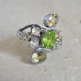 Peridot Sterling Silver Ring - Baga Ethnik Living Default Title Rings